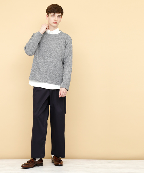 EMMA CLOTHES(エマクローズ)の「ハイパワーサテンストレッチ2タックワイドパンツ(その他パンツ・メンズ・グレー/ベージュ/ライトベージュ/ブラック/ネイビー・L/M)」の14枚目の写真