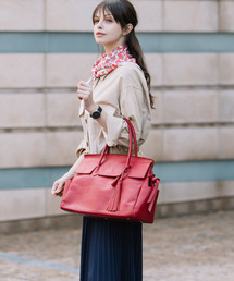 perche | ペルケ perche / 姫路オイルレザーフラップ付きトートバッグ(トートバッグ)