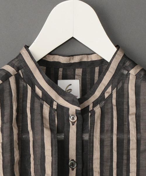 6（ロク）の「＜6(ROKU)＞SUKE STRIPE SHIRT/シャツ（シャツ