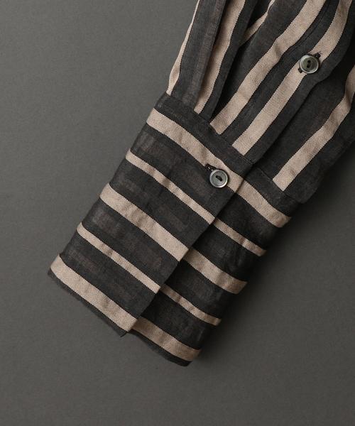 6 ロクROKU SUKE STRIPE SHIRTストライプシャツ シアー 6（ロク）の「＜6(ROKU)＞SUKE STRIPE SHIRT/シャツ ◇（シャツ