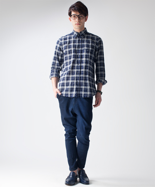 NANO universe（ナノユニバース）の「FF/サルエルテーパードデニム（デニムパンツ・レディース・ブルー/インディゴブルー・34/36）」の11枚目の写真