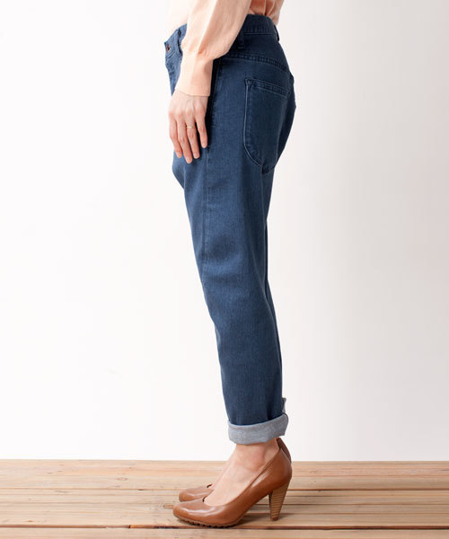 NANO universe（ナノユニバース）の「FF/サルエルテーパードデニム（デニムパンツ・レディース・ブルー/インディゴブルー・34/36）」の12枚目の写真