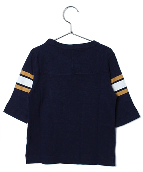 BEAUTY&YOUTH UNITED ARROWS（ビューティーアンドユースユナイテッドアローズ）の「BK HEALTH KNIT フットボールTシャツ ◆（Tシャツ/カットソー・キッズ・ホワイト/ネイビー・3T/4T/5T/6T）」の3枚目の写真