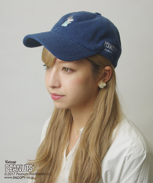 PEANUTS（ピーナッツ）の「【PEANUTS / ピーナッツ】STATE OF LIBERTYスヌーピーPILEベースボールキャップ（キャップ・メンズ・ブラック/ミックスグレー/ネイビー・FREE）」の13枚目の写真