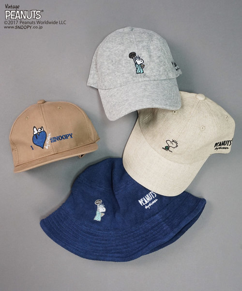 PEANUTS（ピーナッツ）の「【PEANUTS / ピーナッツ】STATE OF LIBERTYスヌーピーPILEベースボールキャップ（キャップ・メンズ・ブラック/ミックスグレー/ネイビー・FREE）」の19枚目の写真