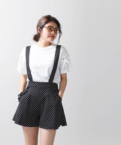 WEGO（ウィゴー）の「WEGO/サスペンダー付きフリルキュロット（その他