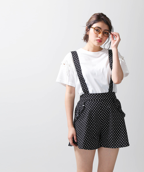 WEGO（ウィゴー）の「WEGO/サスペンダー付きフリルキュロット（その他