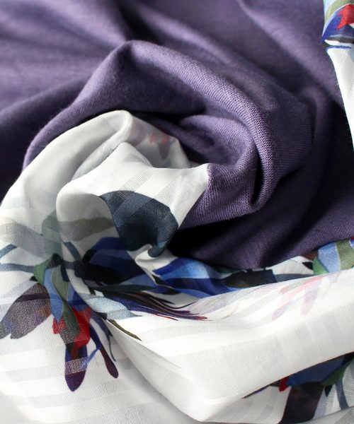 antiqua(アンティカ)の「柄ドルマントップス(Tシャツ/カットソー・レディース・バイオレット・FREE)」の12枚目の写真