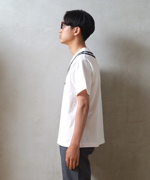 NEONSIGN（ネオンサイン）の「NEON SIGN TILDEN T-SHIRT（Tシャツ/カットソー・メンズ・オフホワイト/ブラック/ネイビー/サックスブルー・MEDIUM/SMALL/LARGE）」の6枚目の写真