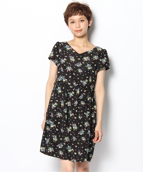 Khaju（カージュ）の「Khaju:フラワーミニフリルワンピース（ワンピース・レディース・ブラック/ネイビー・ONE SIZE）」の15枚目の写真