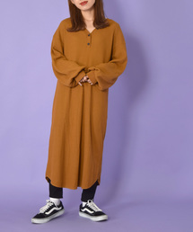 w closet | Vネックワッフルワンピース_(ワンピース)