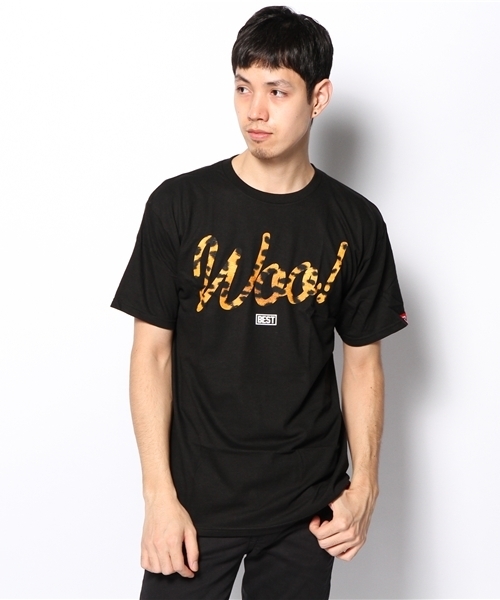 Manhattan Records(マンハッタン レコーズ)の「Gold Gang Collection / Gold Woo Tee(Tシャツ/カットソー・メンズ・ブラック/レッド・SMALL/MEDIUM/X-LARGE/LARGE)」の1枚目の写真