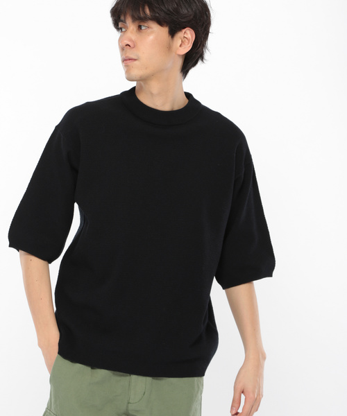 LAKOLE（ラコレ）の「【マシーンウォッシャブル】ハイツイストコットンカノコプルオーバー / LAKOLE（ニット/セーター・メンズ・ライトブルー/ベージュ/ネイビー・MEDIUM/LARGE）」の7枚目の写真