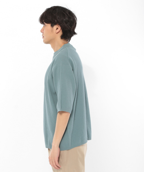 LAKOLE（ラコレ）の「【マシーンウォッシャブル】ハイツイストコットンカノコプルオーバー / LAKOLE（ニット/セーター・メンズ・ライトブルー/ベージュ/ネイビー・MEDIUM/LARGE）」の13枚目の写真