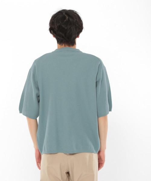 LAKOLE（ラコレ）の「【マシーンウォッシャブル】ハイツイストコットンカノコプルオーバー / LAKOLE（ニット/セーター・メンズ・ライトブルー/ベージュ/ネイビー・MEDIUM/LARGE）」の14枚目の写真