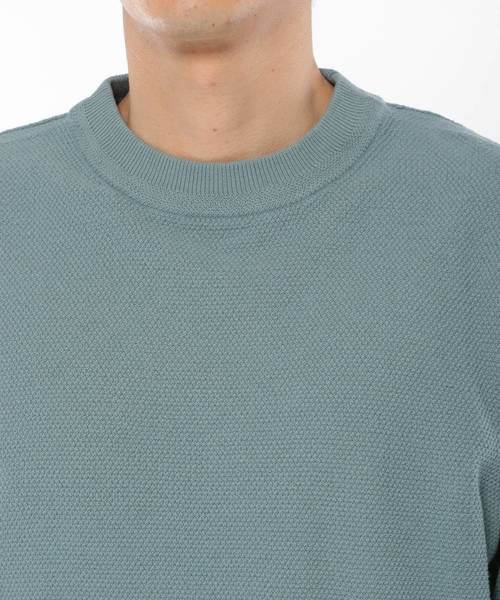 LAKOLE（ラコレ）の「【マシーンウォッシャブル】ハイツイストコットンカノコプルオーバー / LAKOLE（ニット/セーター・メンズ・ライトブルー/ベージュ/ネイビー・MEDIUM/LARGE）」の15枚目の写真