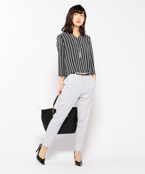 A/C DESIGN BY ALPHA CUBIC（エーシーデザインバイアルファキュービック）の「【セットアップ対応】テーパードパンツ（その他パンツ・レディース・ライトグレー/ブルー/オフホワイト・67/64/61/70）」の6枚目の写真