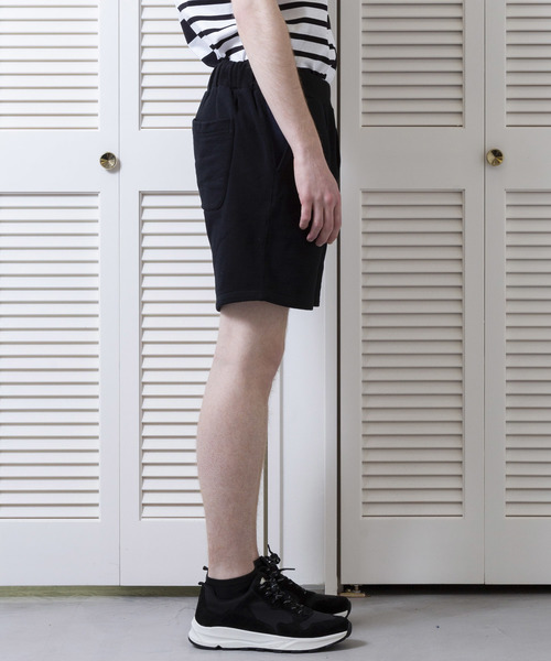 FACTOTUM（ファクトタム）の「【FACTOTUM】デラベアンティーク裏毛コンビイージーショーツ（その他パンツ・メンズ・ブラック/ブラウン・44/46/48）」の4枚目の写真