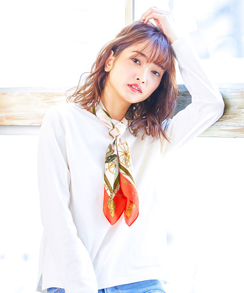 KOBE LETTUCE（コウベレタス）の「シルク風サテンスカーフ（バンダナ/スカーフ・レディース・その他2/その他5/その他4/その他3/その他7/その他1/その他9/その他8/その他6・FREE）」の4枚目の写真