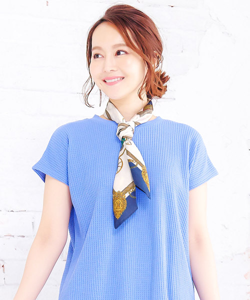 KOBE LETTUCE（コウベレタス）の「シルク風サテンスカーフ（バンダナ/スカーフ・レディース・その他2/その他5/その他4/その他3/その他7/その他1/その他9/その他8/その他6・FREE）」の5枚目の写真