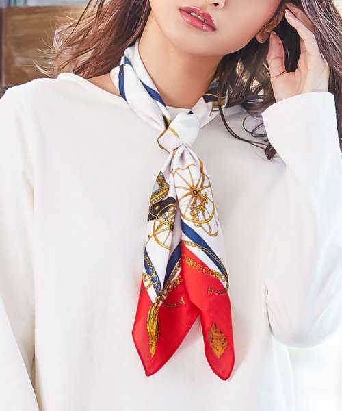 KOBE LETTUCE（コウベレタス）の「シルク風サテンスカーフ（バンダナ/スカーフ・レディース・その他2/その他5/その他4/その他3/その他7/その他1/その他9/その他8/その他6・FREE）」の9枚目の写真