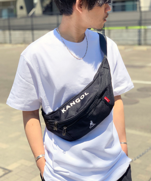 KANGOL（カンゴール）の「【 KANGOL / カンゴール】 KANGOL ウエストバッグ（ボディバッグ/ウエストポーチ・メンズ・グレー/ピンク/ブラック×ホワイト/ブラック系その他/ベージュ・FREE）」の13枚目の写真