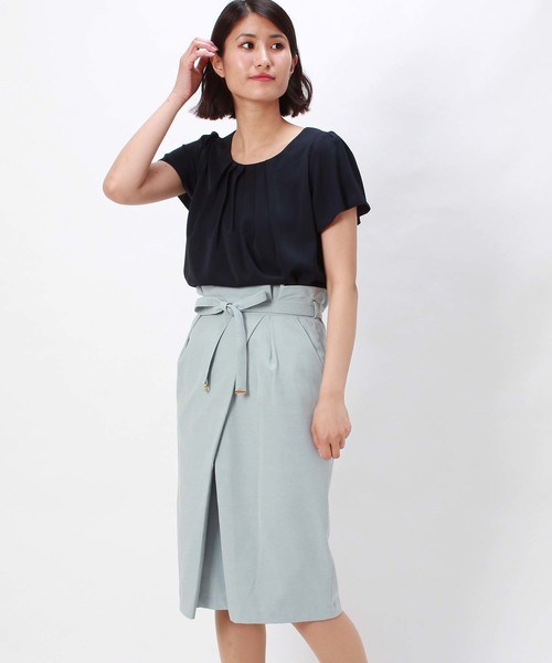 ASTORIA ODIER(アストリアオディール)の「ボックスタイトスカート(スカート・レディース・ベージュ/ネイビー/サックスブルー・SMALL/MEDIUM/LARGE)」の8枚目の写真