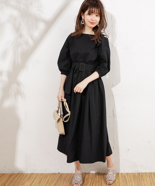 natural couture(ナチュラルクチュール)の「肌見せワンピース(ワンピース・レディース・ブラック/ベージュ/ライトベージュ/ピンク/ストライプ/その他・FREE)」の18枚目の写真