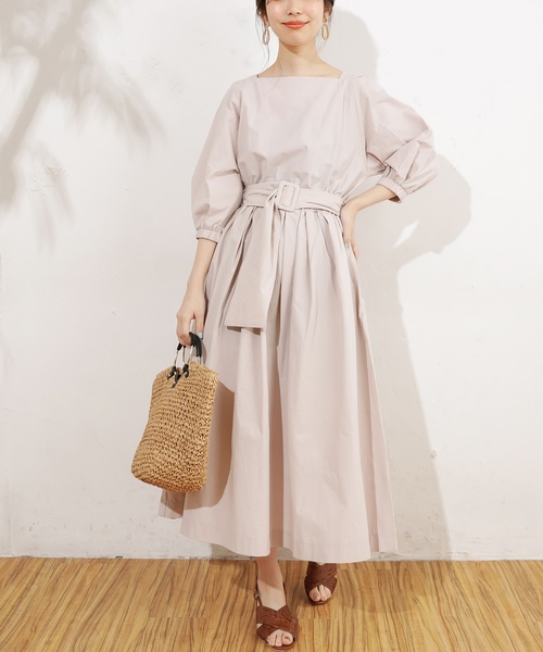 natural couture(ナチュラルクチュール)の「肌見せワンピース(ワンピース・レディース・ブラック/ベージュ/ライトベージュ/ピンク/ストライプ/その他・FREE)」の15枚目の写真