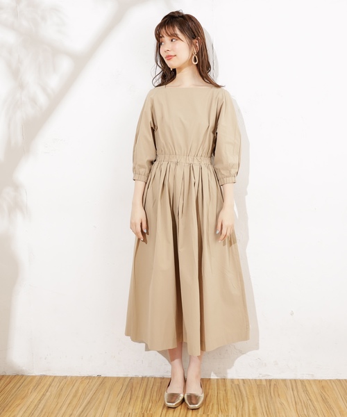 natural couture(ナチュラルクチュール)の「肌見せワンピース(ワンピース・レディース・ブラック/ベージュ/ライトベージュ/ピンク/ストライプ/その他・FREE)」の21枚目の写真