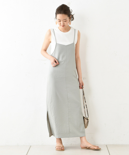 DouDou(ドゥドゥ)の「インナーセットワンピース(ワンピース・レディース・ブラック/ベージュ/ライトグリーン・FREE)」の11枚目の写真