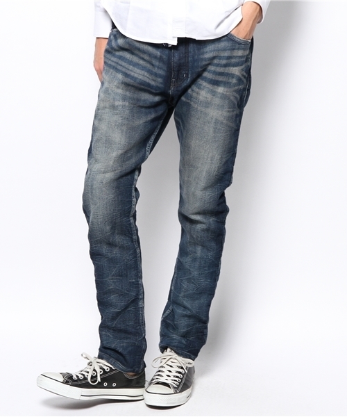 CIAOPANIC TYPY（チャオパニックティピー）の「ジャージーライクデニムパンツ（デニムパンツ・メンズ・インディゴブルー/ブルー・LARGE/SMALL/MEDIUM）」の2枚目の写真