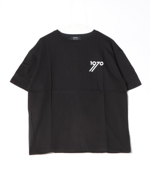 VIBGYOR Women（ヴィブジョー　ウィメン）の「【six mouse】1970バックプリントTシャツ（Tシャツ/カットソー・レディース・ホワイト/ブラック/イエロー・FREE）」の2枚目の写真