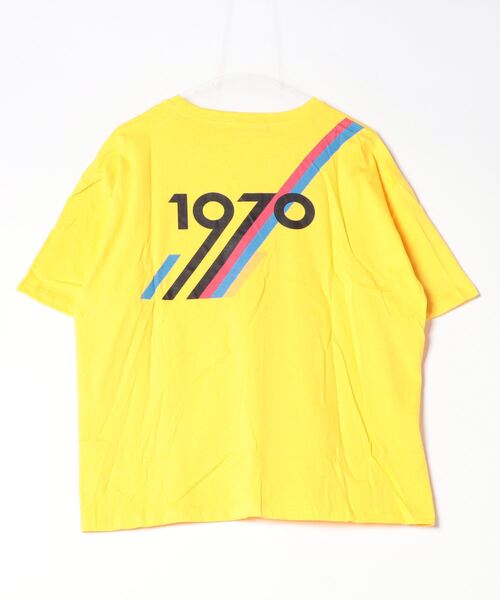 VIBGYOR Women（ヴィブジョー　ウィメン）の「【six mouse】1970バックプリントTシャツ（Tシャツ/カットソー・レディース・ホワイト/ブラック/イエロー・FREE）」の7枚目の写真