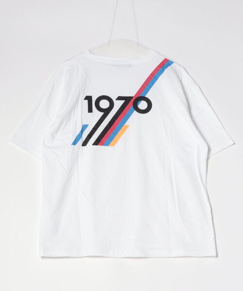 VIBGYOR Women（ヴィブジョー　ウィメン）の「【six mouse】1970バックプリントTシャツ（Tシャツ/カットソー・レディース・ホワイト/ブラック/イエロー・FREE）」の6枚目の写真
