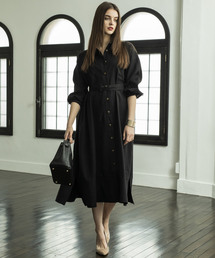 Emma Taylor | 【STYLEBAR】ミリタリーロングシャツドレス(ワンピース)