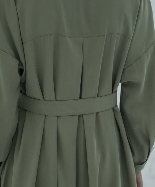 Emma Taylor（エマテイラー）の「ミリタリーロングシャツドレス（ワンピース・レディース・ブラック/オリーブ・38/36）」の5枚目の写真