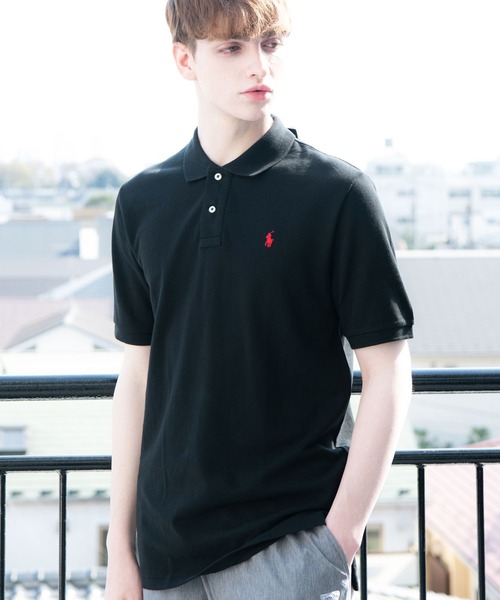 POLO RALPH LAUREN（ポロ ラルフ ローレン）の「POLO RALPH LAUREN  半袖ポロシャツ（ボーイズサイズ）（ポロシャツ・メンズ・ホワイト/ブラック/ネイビー/グレー/ライトピンク/ブルー/レッド・MEDIUM/X-LARGE/LARGE）」の3枚目の写真