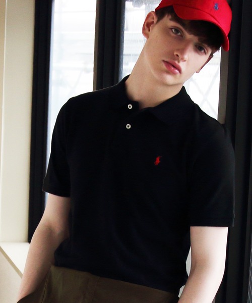POLO RALPH LAUREN（ポロ ラルフ ローレン）の「POLO RALPH LAUREN  半袖ポロシャツ（ボーイズサイズ）（ポロシャツ・メンズ・ホワイト/ブラック/ネイビー/グレー/ライトピンク/ブルー/レッド・MEDIUM/X-LARGE/LARGE）」の9枚目の写真