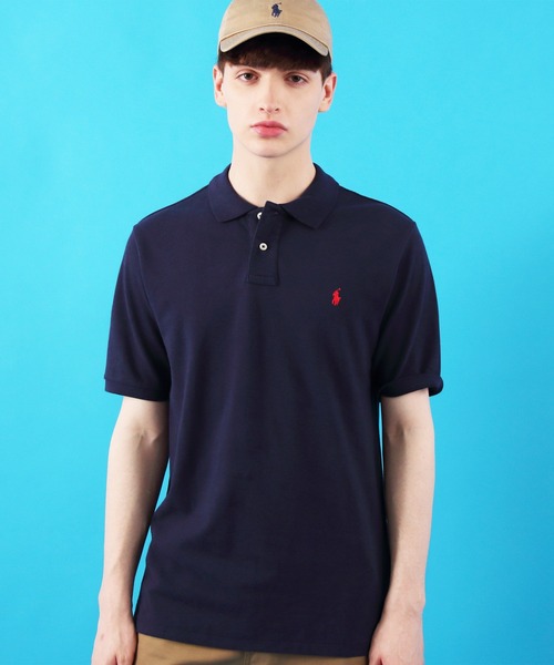 POLO RALPH LAUREN（ポロ ラルフ ローレン）の「POLO RALPH LAUREN  半袖ポロシャツ（ボーイズサイズ）（ポロシャツ・メンズ・ホワイト/ブラック/ネイビー/グレー/ライトピンク/ブルー/レッド・MEDIUM/X-LARGE/LARGE）」の10枚目の写真