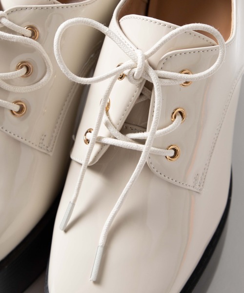 WEGO（ウィゴー）の「WEGO/レースアップボリュームヒールスクエアトゥシューズ（ドレスシューズ・レディース・ブラック/ライトベージュ/ブラック系その他・LARGE/MEDIUM）」の19枚目の写真