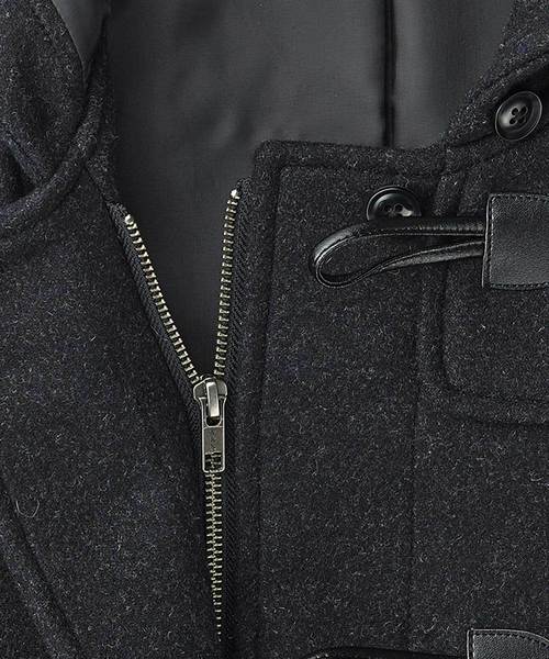 極美品✦ EASTBOY Venus ジップ付き ダッフルコート 黒 フード付き 極美品✦ EASTBOY Venus ジップ付き ダッフルコート 黒 フード付き