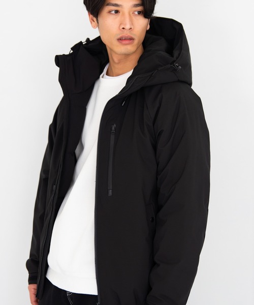 YARD PLUS（ヤードプリュス）の「YARD PLUS　撥水ストレッチミリタリーブルゾン（ダウンジャケット/コート・メンズ・ブラック/ベージュ/オリーブ・MEDIUM/LARGE）」の2枚目の写真