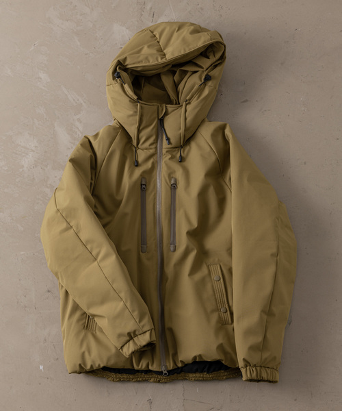 YARD PLUS（ヤードプリュス）の「YARD PLUS　撥水ストレッチミリタリーブルゾン（ダウンジャケット/コート・メンズ・ブラック/ベージュ/オリーブ・MEDIUM/LARGE）」の6枚目の写真