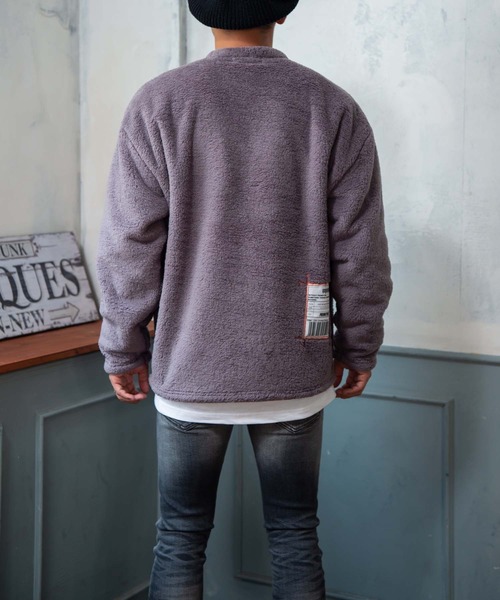 #Re:room（リルーム）の「3Dロゴボアビッグトレーナー（スウェット・メンズ・グレー/レッド/ネイビー・SMALL/MEDIUM）」の8枚目の写真