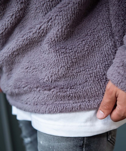 #Re:room（リルーム）の「3Dロゴボアビッグトレーナー（スウェット・メンズ・グレー/レッド/ネイビー・SMALL/MEDIUM）」の11枚目の写真