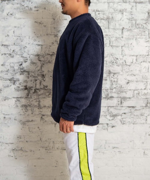 #Re:room（リルーム）の「3Dロゴボアビッグトレーナー（スウェット・メンズ・グレー/レッド/ネイビー・SMALL/MEDIUM）」の16枚目の写真