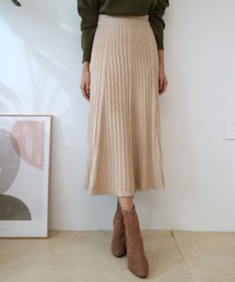 Girly Doll | リブニット フレア ロングスカート(スカート)