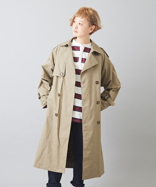 CUBE SUGAR(�L���[�u�V���K�[)�̖ȃc�C�� �������H �I�[�o�[�T�C�Y �g�����`�R�[�g(�g�����`�R�[�g)