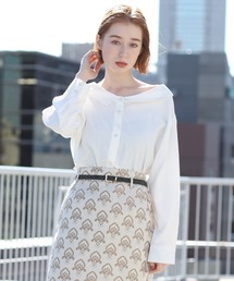 one after another NICE CLAUP | 2Wayオフショルブラウス(Tシャツ/カットソー)